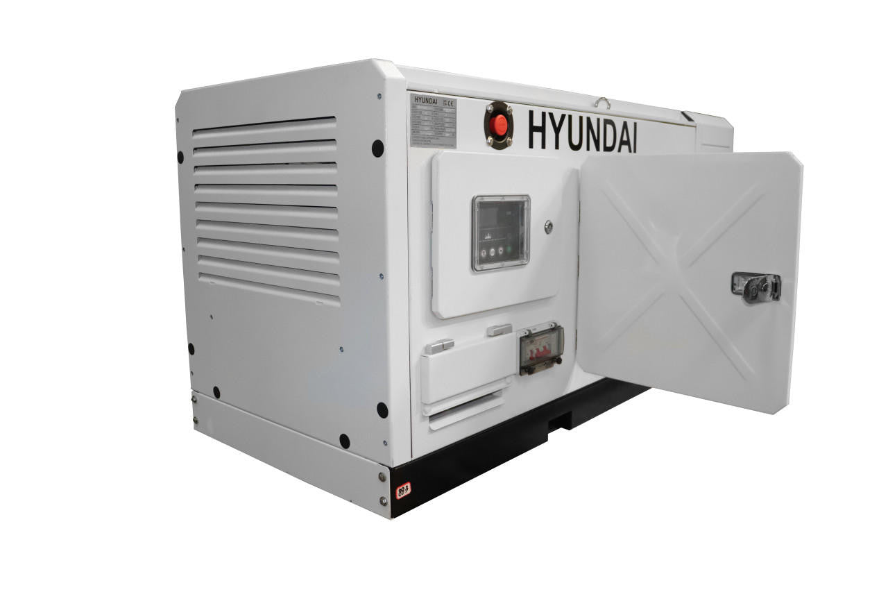 Hyundai DHY18COM-1 diesel generator on a white background