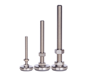 Leveling feet and adjustment screws